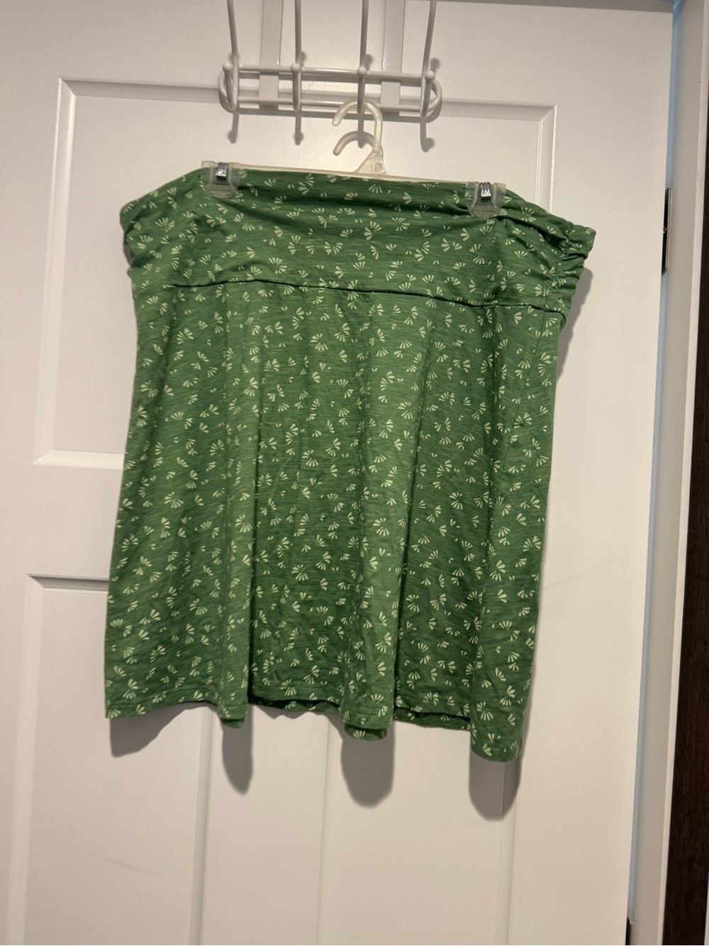 Toad&Co Green Printed Midi Skirt